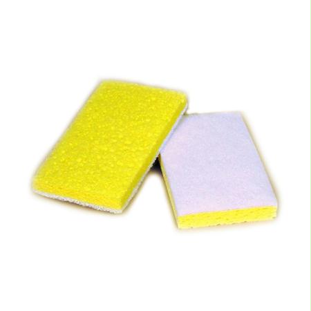 Fine White Backed Scrubber Sponge-White