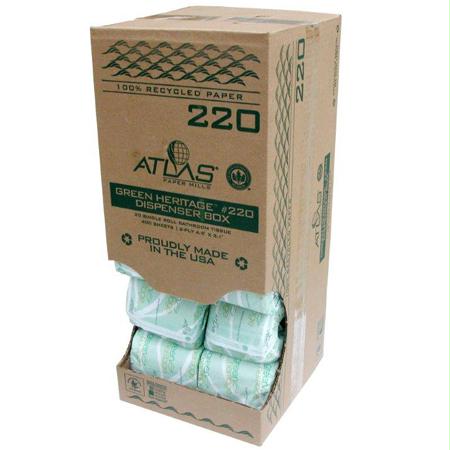 Atlas Green Heritage 2 Ply Bath Tissue(4.5" x 3.1")