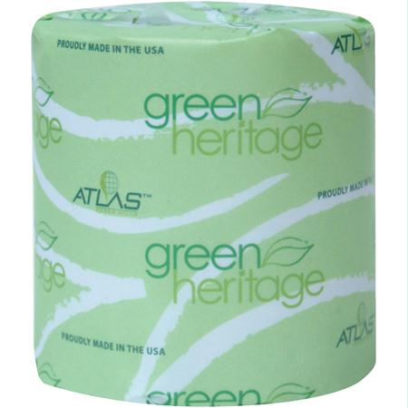 Atlas Green Heritage 2 Ply Bath Tissue(4.1" x 3.1")