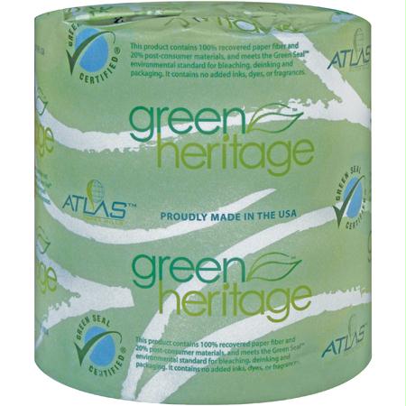 Atlas Green Heritage 2-Ply Bathroom Tissue(4.5" x 3.8")