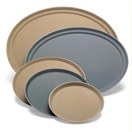Carlisle Griptite Round and Oval Trays-Black(14" Round)