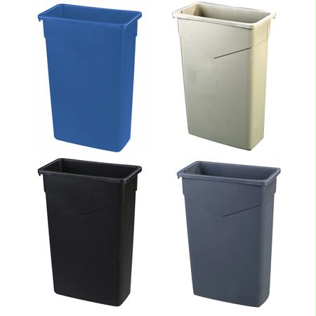 Carlisle Trimline Waste Containers - 23 Gal-Blue(23 Gal.)
