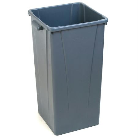 Carlisle Centurian 23 Gal. Tall Square Trash Can-Gray