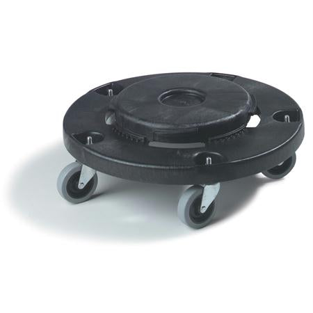 Carlisle FVP Economy Round Container Dolly-Black