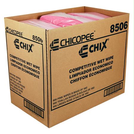 Chicopee Chix Competitive Wet Wipes-Pink(13 1-2" x 24")