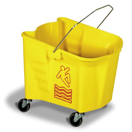 Continental Splash Guard Mop Buckets-Yellow
