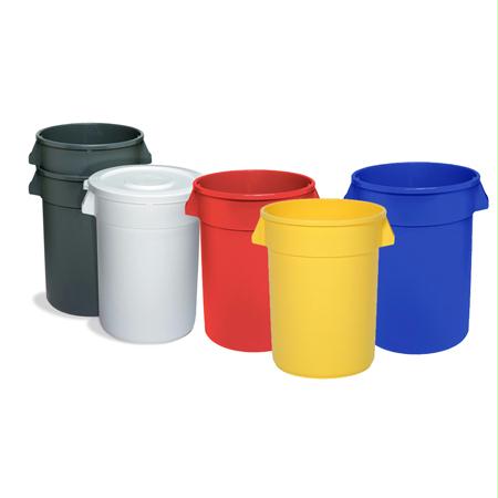 Continental Huskee Receptacles-Grey(55 Gal. Lid)