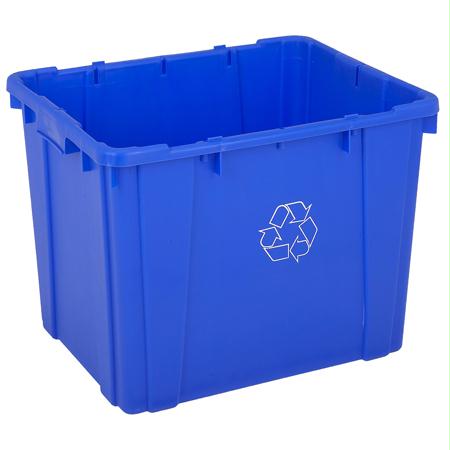 Continental Curbside Recycling Bin-Blue(14 Gal.)