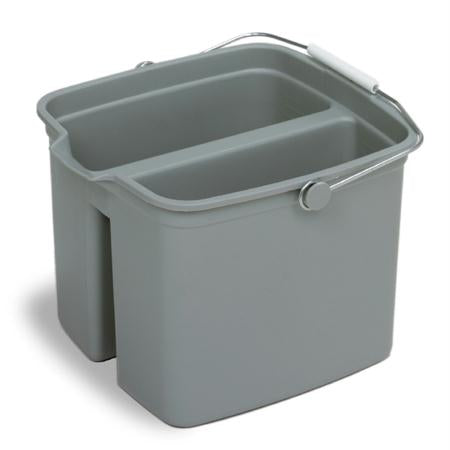 Continental Huskee Divided Plastic Pail-Grey(16 Qt.)