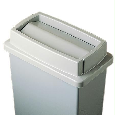 Continental Wall Hugger Waste Receptacles & Lids-Beige(23 Gal. Container)