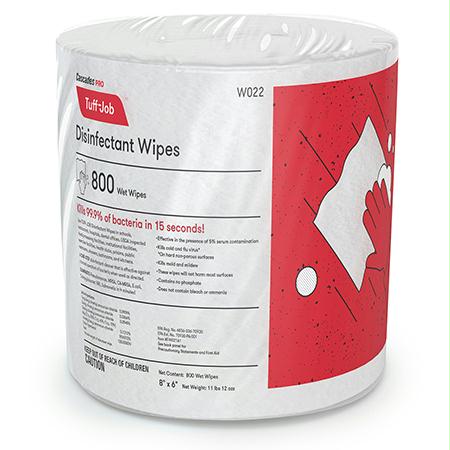 Cascades PRO Tuff-Job Disinfectant Wet Wipe(800 ct. Refill)