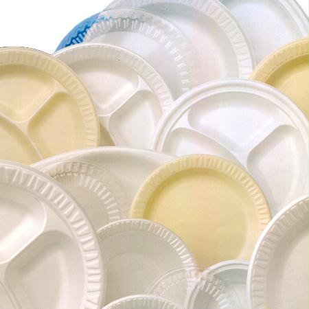 Dart Concorde Foam Plastic Dinnerware(10 1-4")