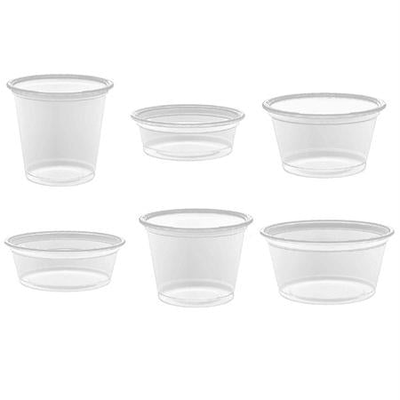 Dart Conex Portion Containers & Lids-Clear(4 oz.)