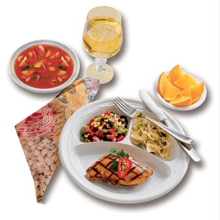 Dart FamouService Plastic Dinnerware(9")