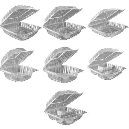 Dart ClearSeal Clear Hinged Lid Containers(Medium, 1 Cmpt. OPS)
