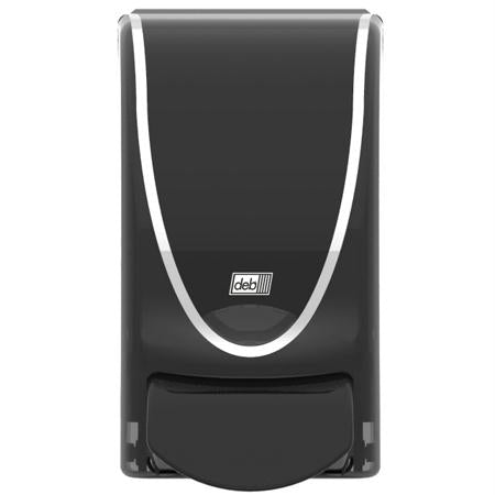 Deb ProLine Curve 1000 1 L Dispenser-Trans. Black w-Chrome