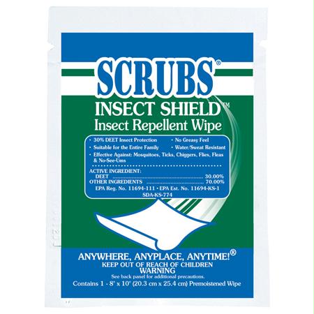 ITW Dymon Insect Shield Insect Repellant Towel(Single Pack)