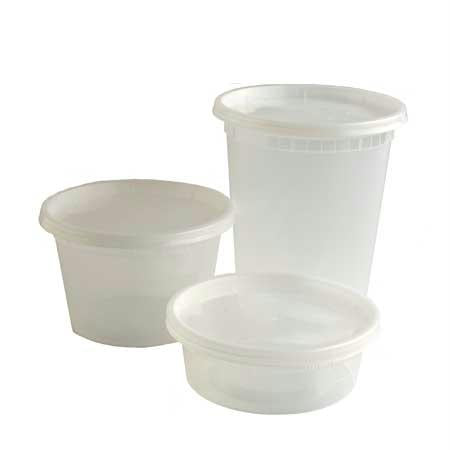 Poly Soup Container Combos-Clear(32 oz.)