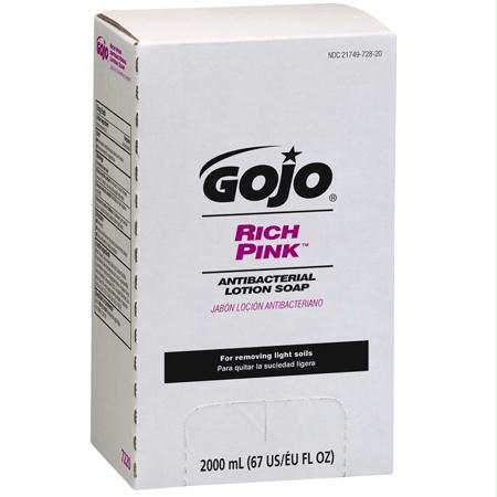 GOJO Rich Pink Antibacterial Lotion Soap(2000 mL PRO? TDX?)