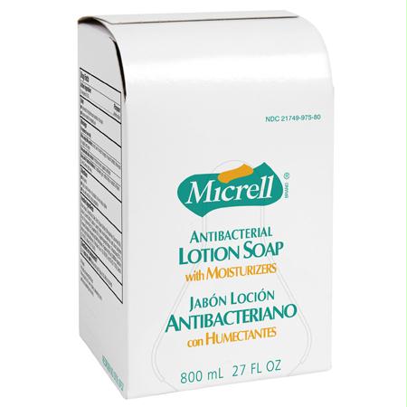 GOJO Micrell Antibacterial Lotion Soap Refill(800 mL BIB)