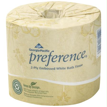 Georgia-Pacific Preference 2 Ply Embossed Bath Tissue(4.0" x 4.05")