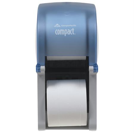 Georgia-Pacific Compact Vertical Double Roll Dispenser-Splash Blue
