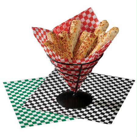 Hoffmaster Basket Liner-Sandwich Wraps-Red-White