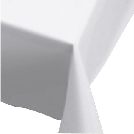 Hoffmaster Plastic Tablecover-White(54" x 108")