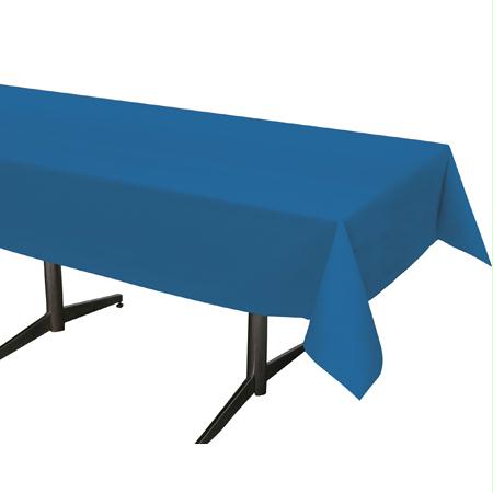 Hoffmaster Plastic Tablecover-Blue(54" x 108")