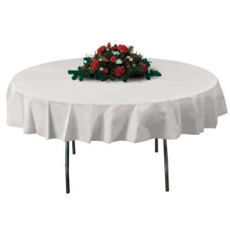 Hoffmaster Octy-Round Tablecover-Ivory(82")