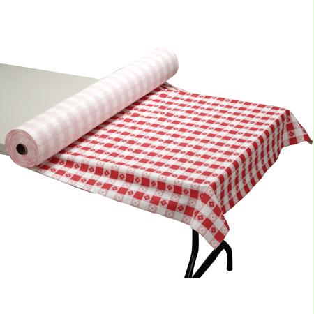 Hoffmaster 40" x 200' Roll Tablecovers-White (W)