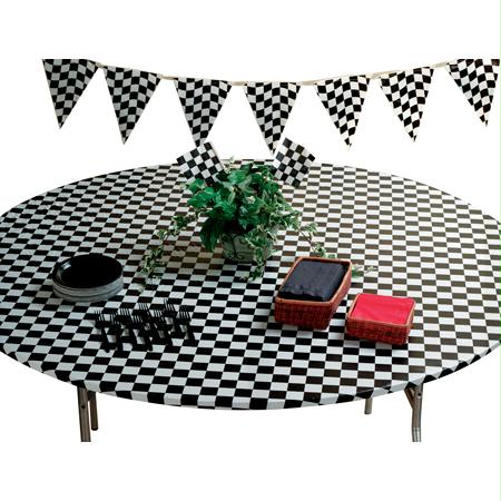 Hoffmaster Kwik-Covers Plastic Tablecovers-White(6' Banquet)