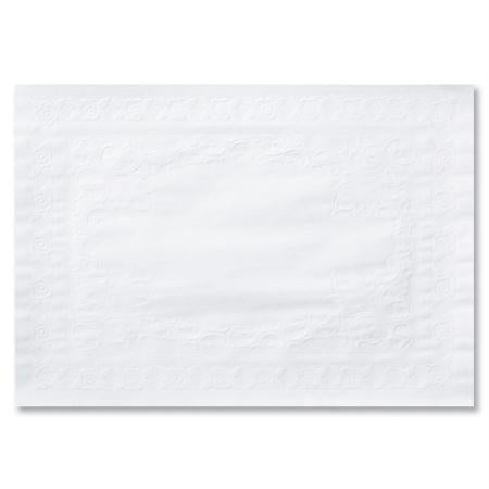 Hoffmaster White Classic Embossed Placemat