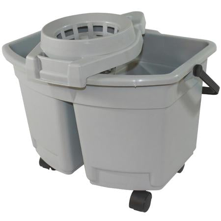 Impact 15 Qt. Plastic Divided Pail w-Wringer