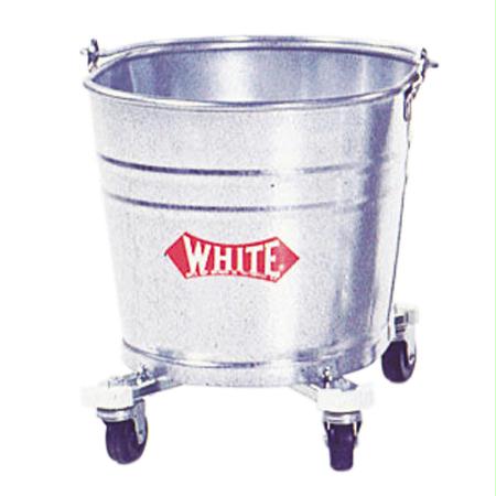 Impact Oval Galvanized Steel Bucket(16 Qt., 2" Casters)