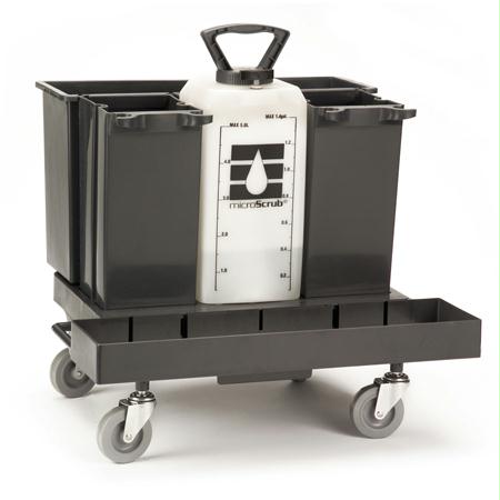 Impact MicroScrub Bucket-Mop Storage System-Gray