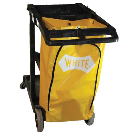 Impact Janitor's Cart w-25 Gal. Blue Vinyl Bag