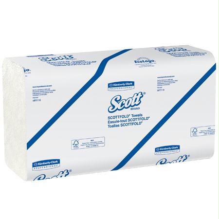 Kimberly-Clark Scott Scottfold Towel-White(7.8" x 12.4")