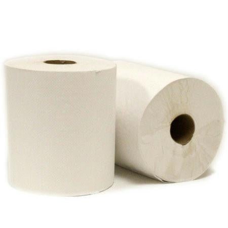 New Generation White Hardwound Roll Towels-White(8" X #600)