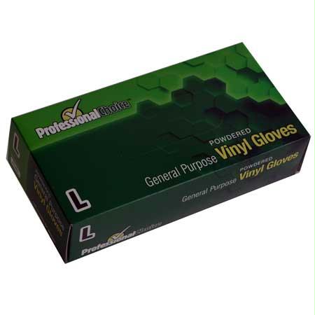 Professional Choice Powdered Vinyl Gloves(Small)