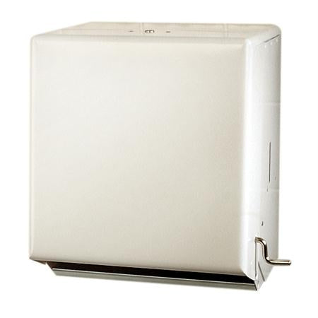 Palmer Metal Crank Roll Towel Dispenser-White