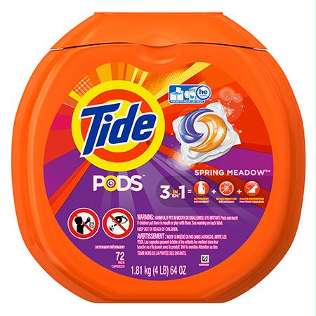 P&G Tide Spring Meadow PODS Laundry Detergent(72 ct.)