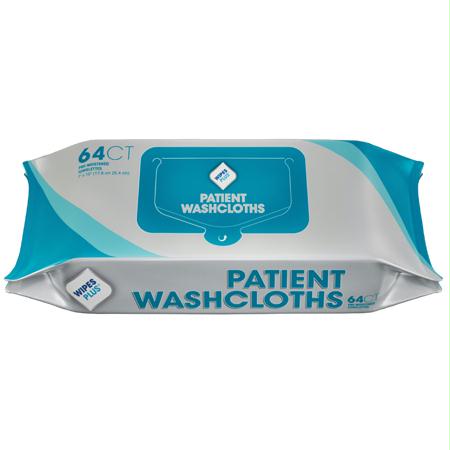 WipesPlus Patient Washcloths(64 ct.)