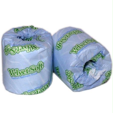 Velvet Soft 2-Ply Premium Toilet Tissue-White(4.25" x 3.5")