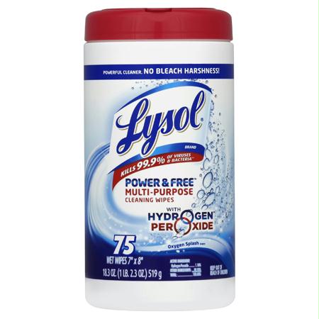 Lysol Power & Free Multi-Purpose Cleaning Wipe(75 ct.)