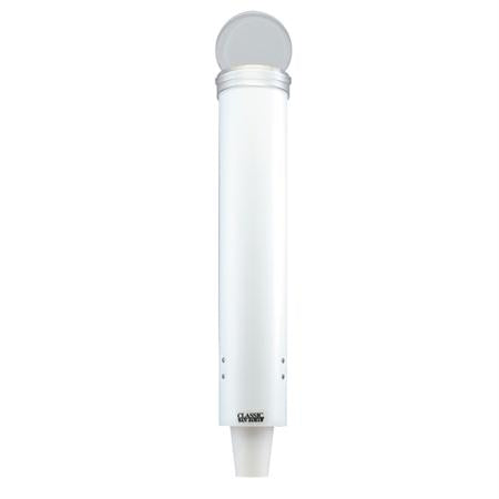 San Jamar Classic Small Pull-Type Water Cup Dispenser-White