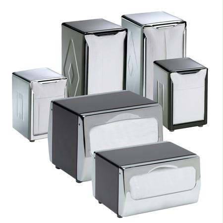 San Jamar Table-Top Napkin Dispensers-Black
