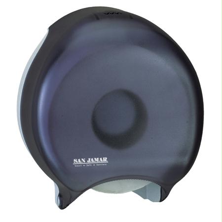 San Jamar Single 9" Jumbo Bath Tissue Dispenser-Black Pearl