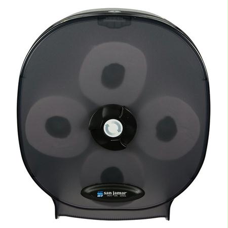 San Jamar 4-Station Carousel Bath Tissue Dispenser-Black Pearl