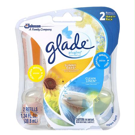 Glade PlugIns Clean Linen-Sunny Days Scented Oil(1.34 oz.)